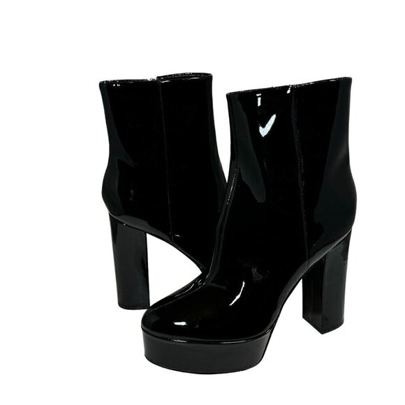 Marc Fisher Caled 2 Platform High Heel Platform Booties Black Size 9.5 M NEW - Picture 2 of 7